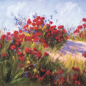 Red Poppies and Wild Flowers