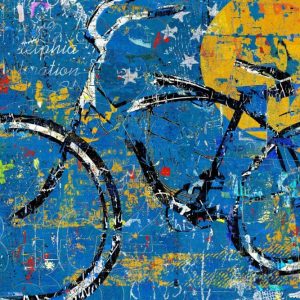 Blue Graffiti Bike