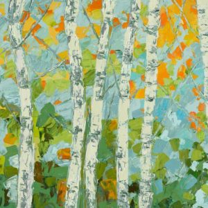 Autumn Dancing Birch Tree I