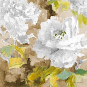 White Modern Peonies I