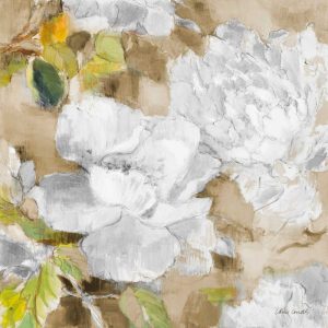 White Modern Peonies II