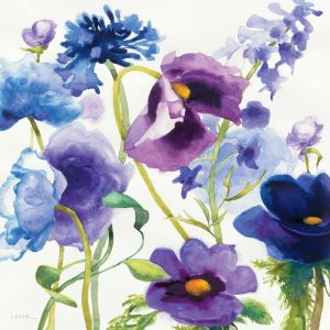 Blue and Purple Mixed Garden I