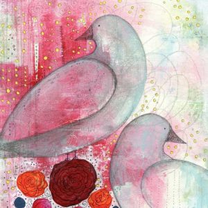 Two Birds in Fuchsia