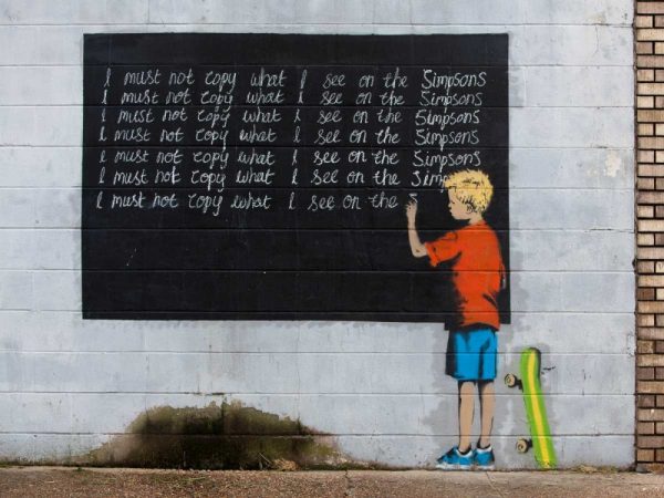 New Orleans-graffiti attributed to Banksy