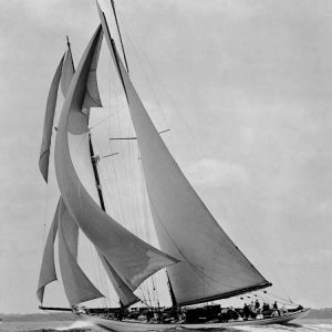 The Schooner Half Moon at Sail 1910s