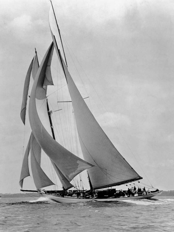 The Schooner Half Moon at Sail 1910s