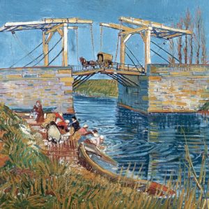 Langlois Bridge with women washing