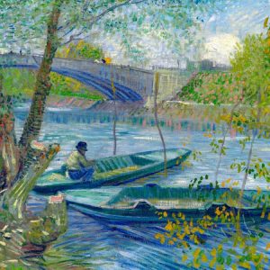 Fishing in Spring-the Pont de Clichy