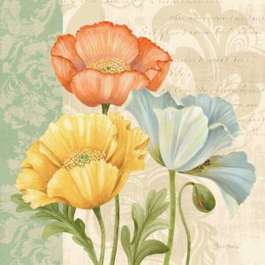 Pastel Poppies Multi I