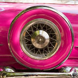 Pink Car in Cuba II