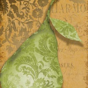 Green Pear Damask