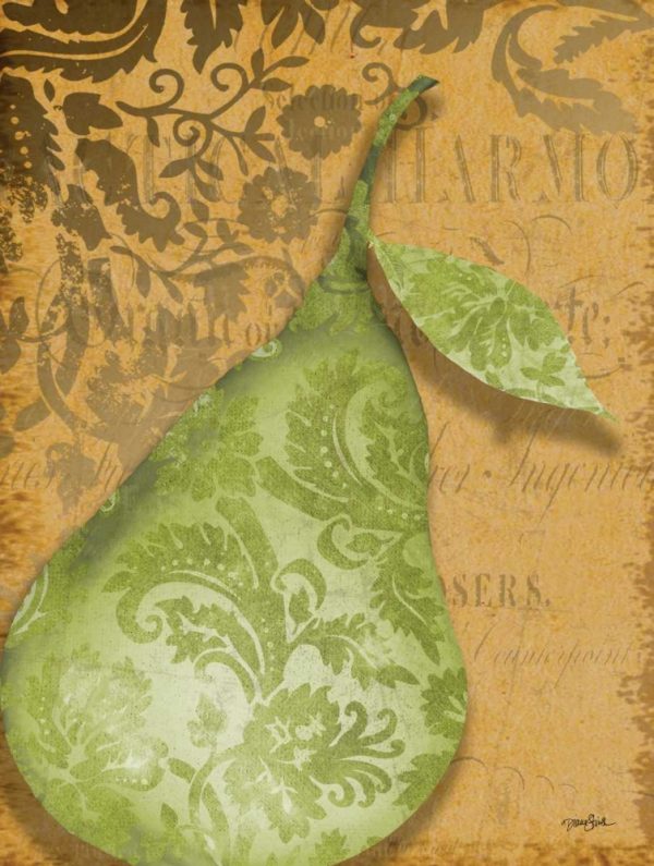 Green Pear Damask