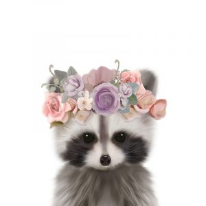 Floral Raccoon