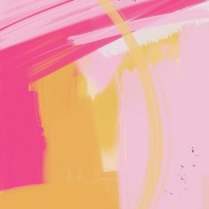 Pink and Yellow Abstract