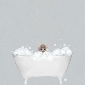 Kitten Blue Bath