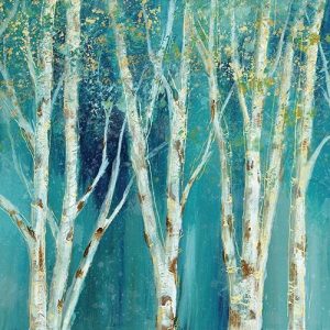 Birch on Blue