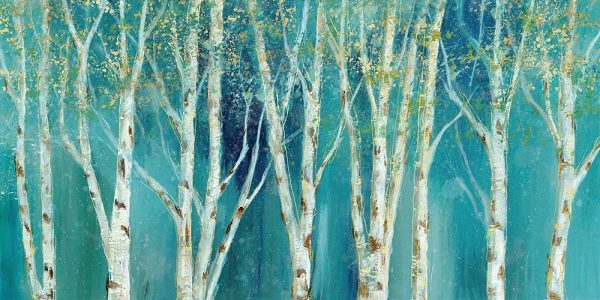 Birch on Blue