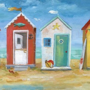 Bright Beach Huts