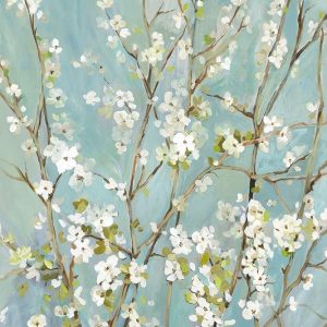 Teal Almond Blossoms