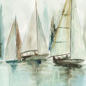 Blue Sailboats III