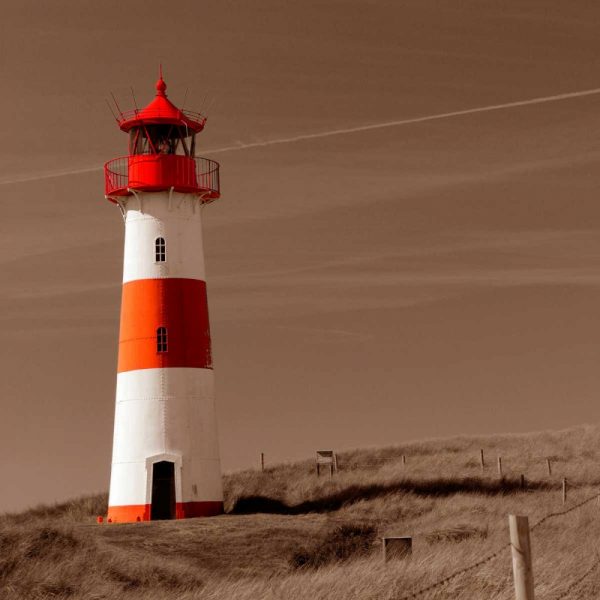 Red and White Lighthouse