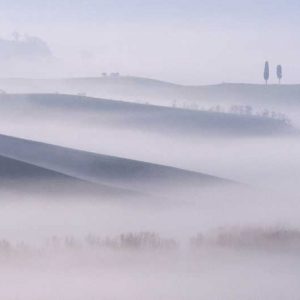 Dawn Mist in Val daâ‚¬â„¢Orcia, Tuscany