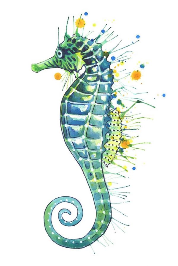 Green Seahorse