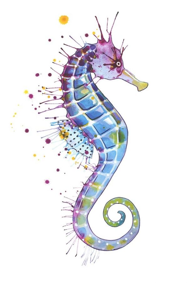 Purple Seahorse