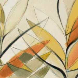 Autumn Palm Abstract Panel