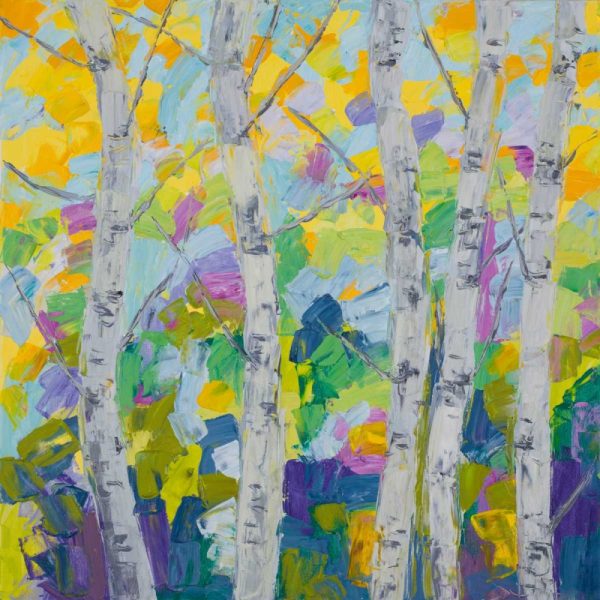 Dancing Birch Tree I