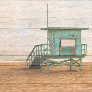 Lifeguard House On Wood