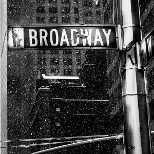 Snow on Broadway