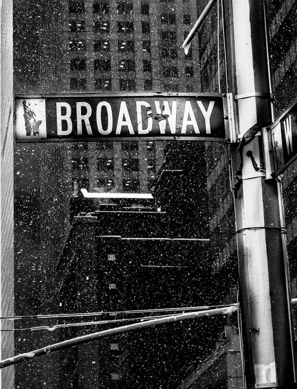 Snow on Broadway