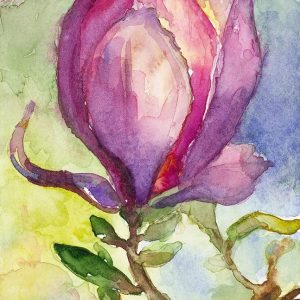 Watercolor Lavender Floral III