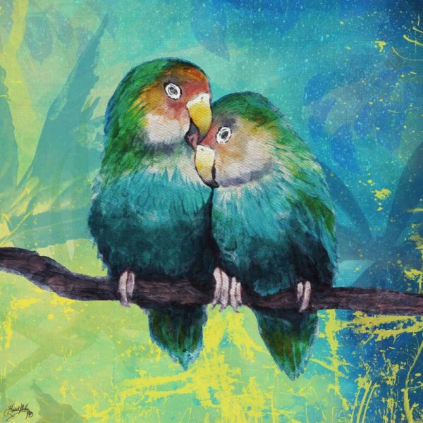 Tropical Birds In Love I