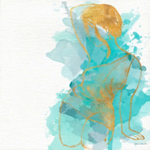 Seated Watercolor Woman II