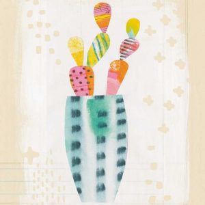 Collage Cactus I on Graph Paper