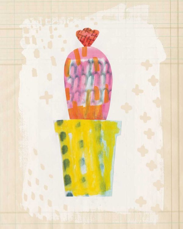 Collage Cactus V on Graph Paper