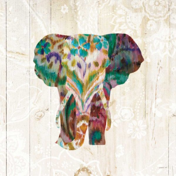 Boho Paisley Elephant III