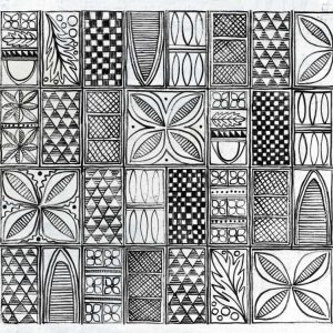 Patterns of the Amazon II BW