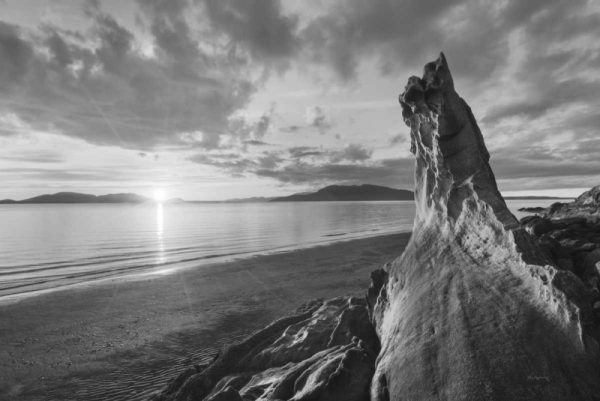 Samish Bay Sunset I BW