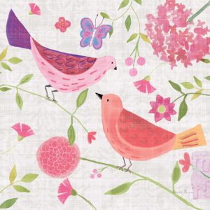 Damask Floral and Bird IV v2