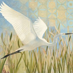 Snowy Egret in Flight v2