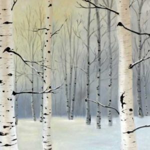 Winter Birch Forest