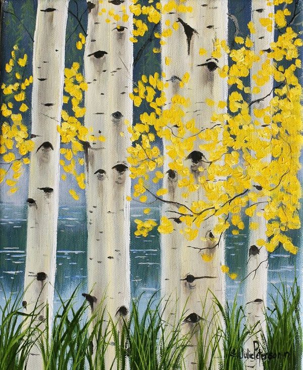 Yellow Aspen Leaves