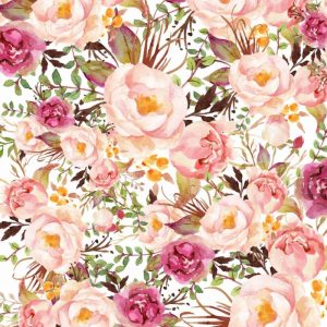 Blush Pink Floral Collage