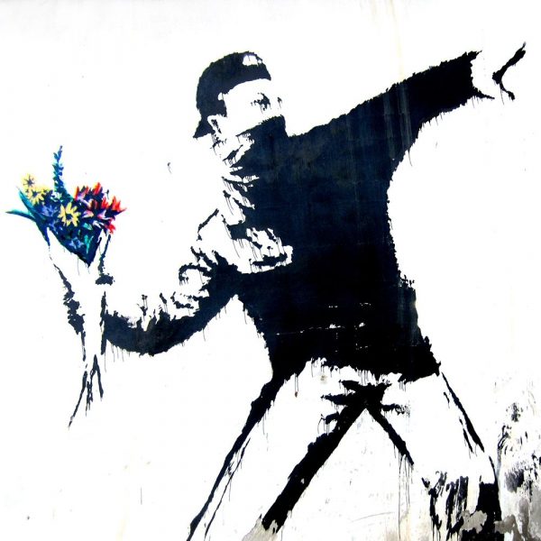 Bethlehem, Palestine (graffiti attributed to Banksy, detail)