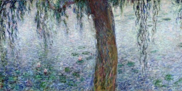 Morning with Weeping Willows I (detail)