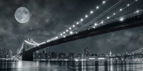 Brooklyn Bridge at Night - New York