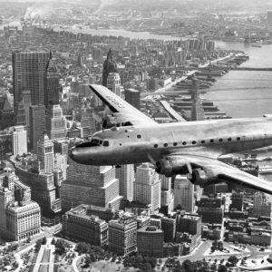 Flying over Manhattan, NYC